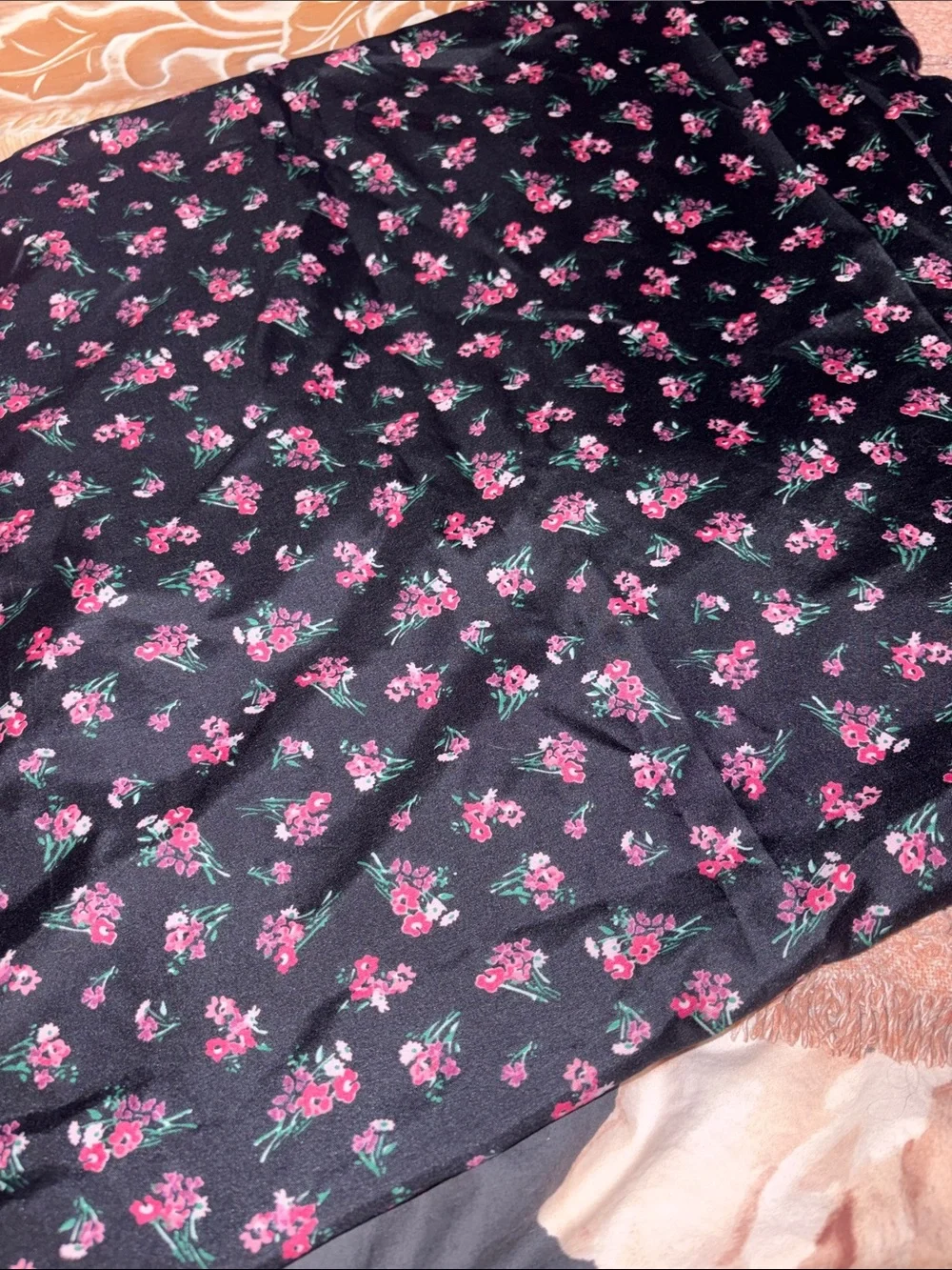 🍓 Betsey Johnson bouquet ditsy FULL FLAT SHEET